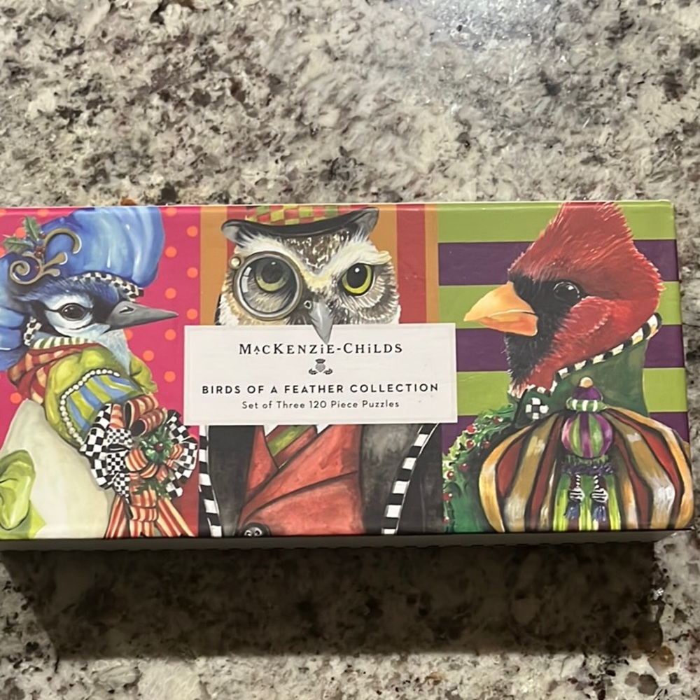 MacKenzie-Childs Birds of a Feather Puzzle Set